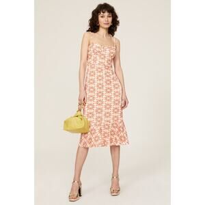 Slate & Willow Printed Ruffle Hem Dress